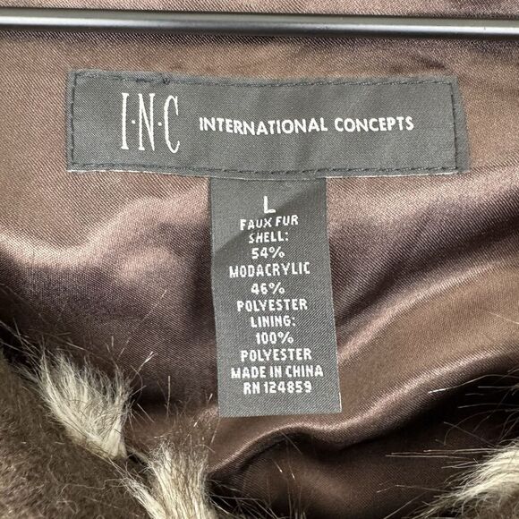 INC International Concepts Sweater Womens Large Brown Goblin Gremlin Dark Fairy - Picture 11 of 13